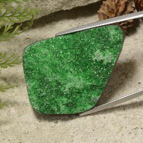 Uvarovite Granato Drusy Verde naturale da 49.48 ct, Forma fantasia, Opaco