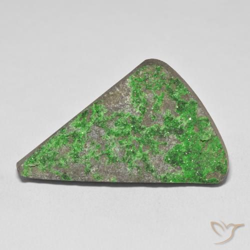 54.05ct Naturale Verde lime Uvarovite Granato Drusy, Taglio a fantasia, Opaco