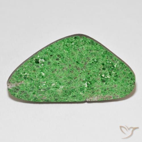 56.13ct Naturale Trifoglio verde Uvarovite Granato Drusy, Taglio a fantasia, Opaco