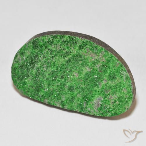 Uvarovite Granato Drusy Verde lime naturale da 51.56 ct, Taglio a fantasia, Opaco