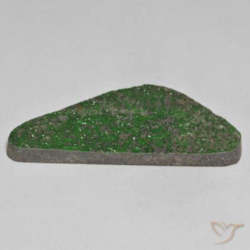 Uvarovite Granato Drusy Verde scuro naturale da 58.67 ct, Taglio a fantasia, Opaco