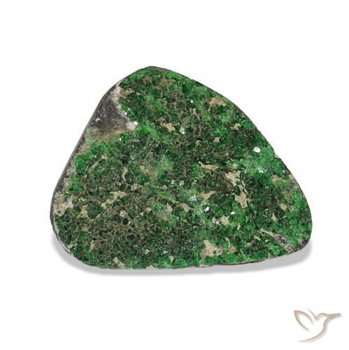 8.91ct Verde Uvarovite Granato Drusy, Taglio a fantasia, Opaco