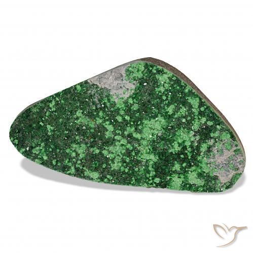 Uvarovite Granato Drusy Verde naturale da 58.64 ct, Taglio a fantasia, Opaco