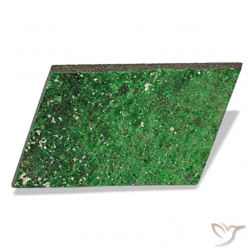 48.90ct Deep Earthy Green Uvarovite Granato Drusy, Taglio a fantasia, Opaco