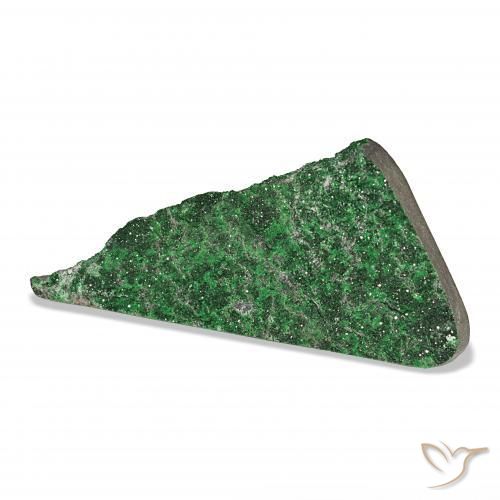 Uvarovite Granato Drusy Verde naturale da 90.90 ct, Taglio a fantasia, Opaco