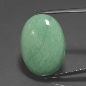 Variscite verde naturale da 18,47 ct, taglio ovale, opaco
