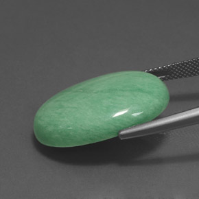 Variscite verde naturale da 18,47 ct, taglio ovale, opaco