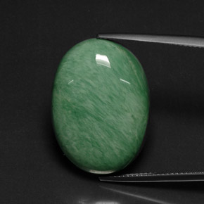 Variscite naturale verde da 21,14 ct, taglio ovale, opaco