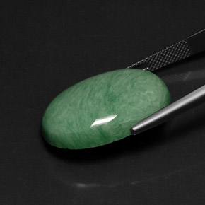 Variscite naturale verde da 21,14 ct, taglio ovale, opaco