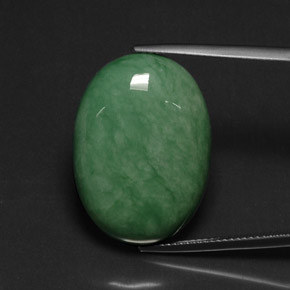 Variscite naturale verde da 21,76 ct, taglio ovale, opaco