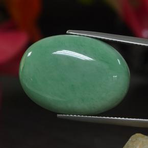 Variscite naturale verde da 21,61 ct, taglio ovale, opaco