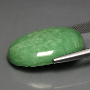Variscite naturale verde da 19,28 ct, taglio ovale, opaco