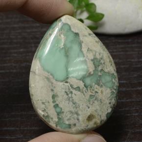 Variscite Verde naturale da 54.98 ct, Forma a pera, Opaco