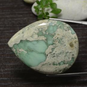 Variscite Verde naturale da 54.98 ct, Forma a pera, Opaco