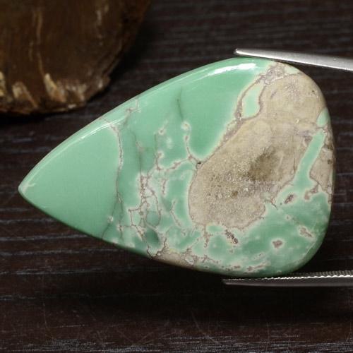 Variscite Verde multicolore naturale da 43.90 ct, Forma a pera, Opaco