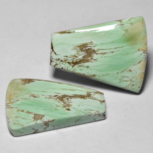 Gemme di Variscite Verde giallastro naturale da 13.18 ct, Forma fantasia, Opaco