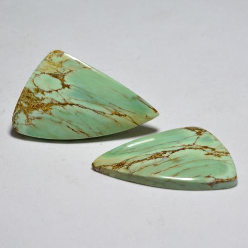 Gemme di Variscite Verde giallastro naturale da 13.54 ct, Forma fantasia, Opaco