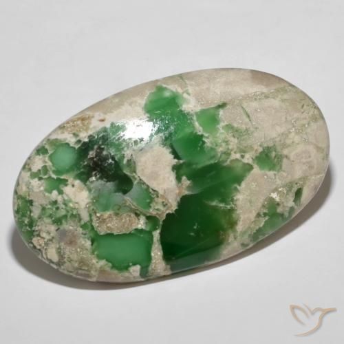 Variscite Multicolore naturale da 76.78 ct, Taglio ovale, Opaco