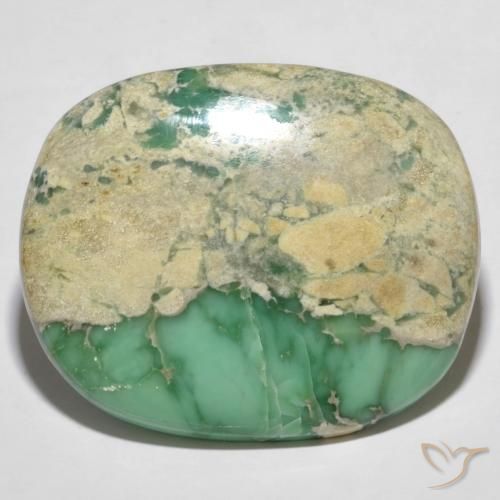 60.66ct Naturale Verde medio Variscite, Cuscino, Opaco