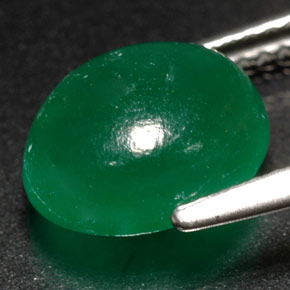 Verdite naturale verde da 3,08 ct, trasparente, trasparente/traslucido