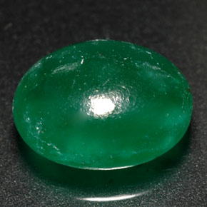 Verdite naturale verde da 2,87 ct, trasparente, trasparente/traslucido
