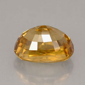 Zircone naturale giallo da 3,75 ct, taglio ovale, VS