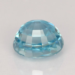 Zircone naturale blu da 2,99 ct, taglio ovale, VVS
