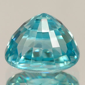 Zircone naturale blu da 3,57 ct, taglio ovale, VVS
