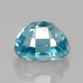 Zircone naturale blu da 2,92 ct, taglio ovale, VS