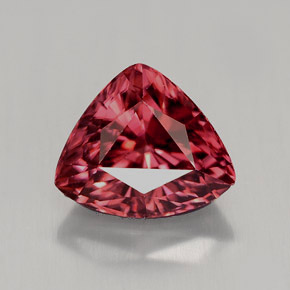 Zircone naturale rosa da 3,19 ct, trillion, VVS-VS