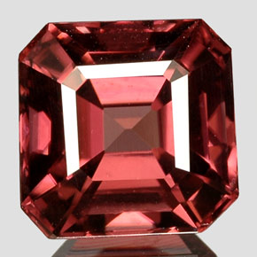 Zircone naturale rosa da 3,14 ct, taglio smeraldo, VVS-VS