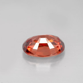Zircone naturale arancione da 3,05 ct, taglio ovale, VVS-VS