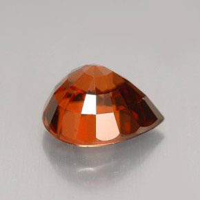 Zircone naturale arancione da 3,65 ct, taglio a pera, VVS