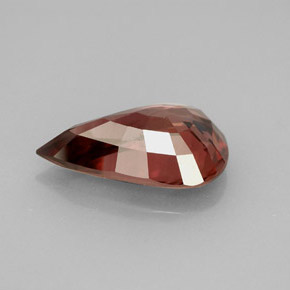 Zircone naturale rosa da 5,53 ct, taglio a pera, VS