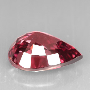 Zircone naturale rosa da 5,50 ct, taglio a pera, VS