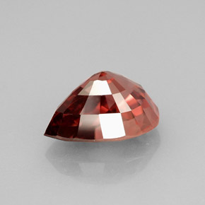 Zircone naturale rosa da 4,20 ct, taglio a pera, VVS