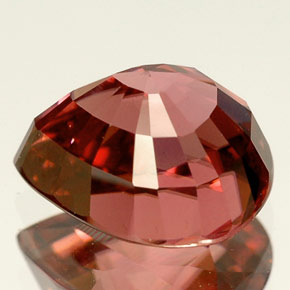 Zircone naturale rosa da 4,25 ct, taglio a pera, VVS