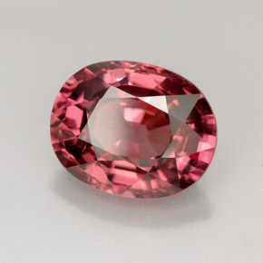 Zircone naturale rosa da 4,79 ct, taglio ovale, VVS-VS