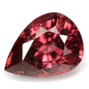 Zircone naturale rosa da 4,50 ct, taglio a pera, VVS