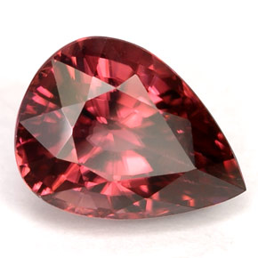 Zircone naturale rosa da 4,50 ct, taglio a pera, VVS