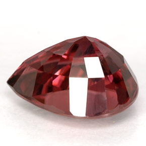 Zircone naturale rosa da 4,50 ct, taglio a pera, VVS