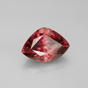 Zircone naturale rosa da 4,12 ct, forma fantasia, VVS