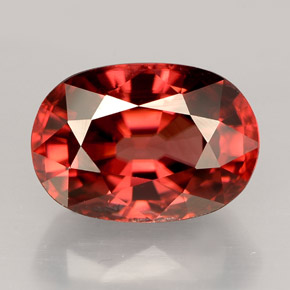 Zircone naturale arancione da 4,50 ct, taglio ovale, VVS