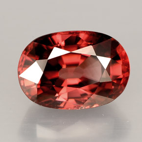Zircone naturale arancione da 4,50 ct, taglio ovale, VVS