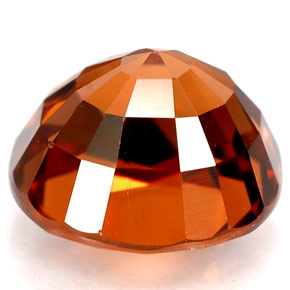 Zircone naturale arancione da 4,64 ct, taglio ovale, VVS