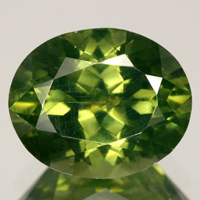 Zircone naturale verde da 3,64 ct, taglio ovale, VS