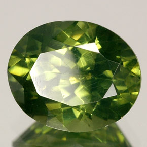 Zircone naturale verde da 3,64 ct, taglio ovale, VS