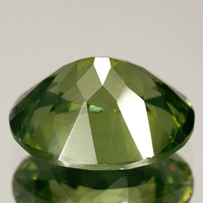 Zircone naturale verde da 3,64 ct, taglio ovale, VS