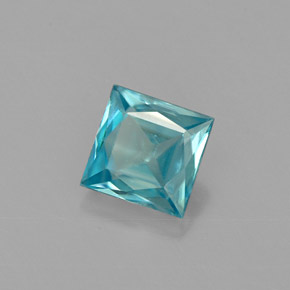 Zircone Blu naturale da 1.36 ct, Quadrato, VS