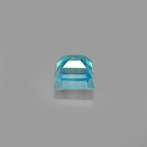 Zircone naturale blu da 1,02 ct, quadrato, VS